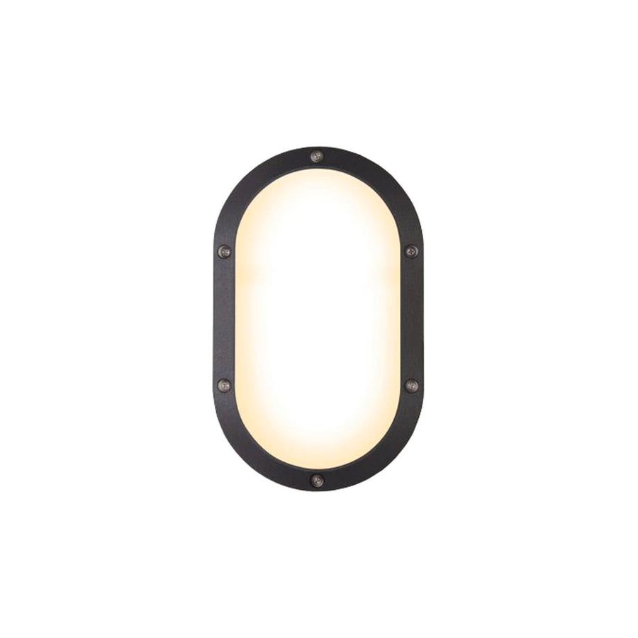 Hpm Elliptica Oval LED Bunker Light - 1420 Lumens - 15W - Black - 337mm x 197mm x 61mm - SuperSaverAU - view 1