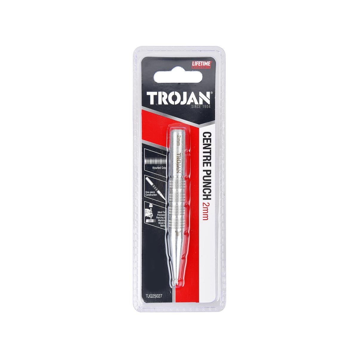 Trojan 2mm Centre Punch - Precision Tool for Wood & Metal - Durable Steel - SuperSaverAU - view 1
