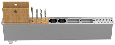 Abey Slim Single Bowl Sink - Stainless Steel - Complete Accessory Kit - Undermount or Inset - PSA1200