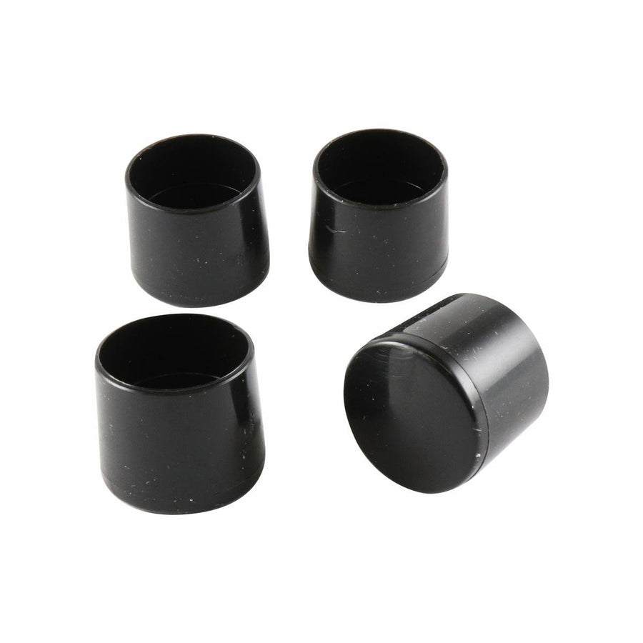 Surface Gard Black Round Plastic Chair Tips 19mm - 4 Pack - SuperSaverAU - view 1