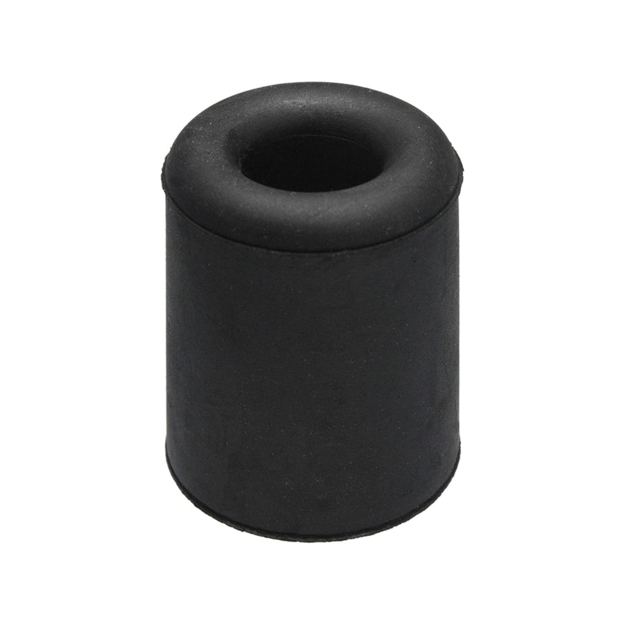 Adoored 50mm Black Round Rubber Door Stop - Wall or Floor Mounted