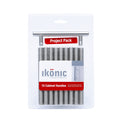 Ikonic 96mm Brushed Nickel Steel T Handle, 10 Pack for Cabinets & Drawers