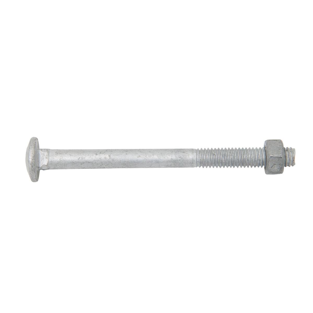 Zenith M6 x 75mm Hot Dipped Galvanised Cup Head Bolt and Nut Each - SuperSaverAU - view 1