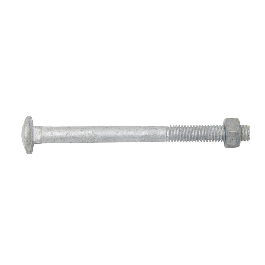 Zenith M6 x 75mm Hot Dipped Galvanised Cup Head Bolt and Nut Each - SuperSaverAU - view 1