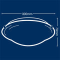 Luce Bella Alabaster Oyster Ceiling Light, 30cm, Glass, E27 42W, Hardwired Indoor ACL200