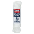 Grunt 5mm x 5m White Nylon Starter Cord 450kg Break Strength