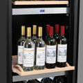 LeCavist 140 Bottle Triple Zone Wine Cabinet 282L - Black Finish, Triple Glazed Door - LEK1403ZPV