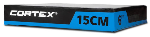 Cortex 15cm Soft Plyo Box - EVA Foam, Durable PVC Layer, Velcro Secured, Black - PLYOBOXSOFT15