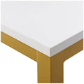 Zinus home office computer desk 140cm - gold frame, minimalist design, stable build - AU-UTDDT1ZC-55G