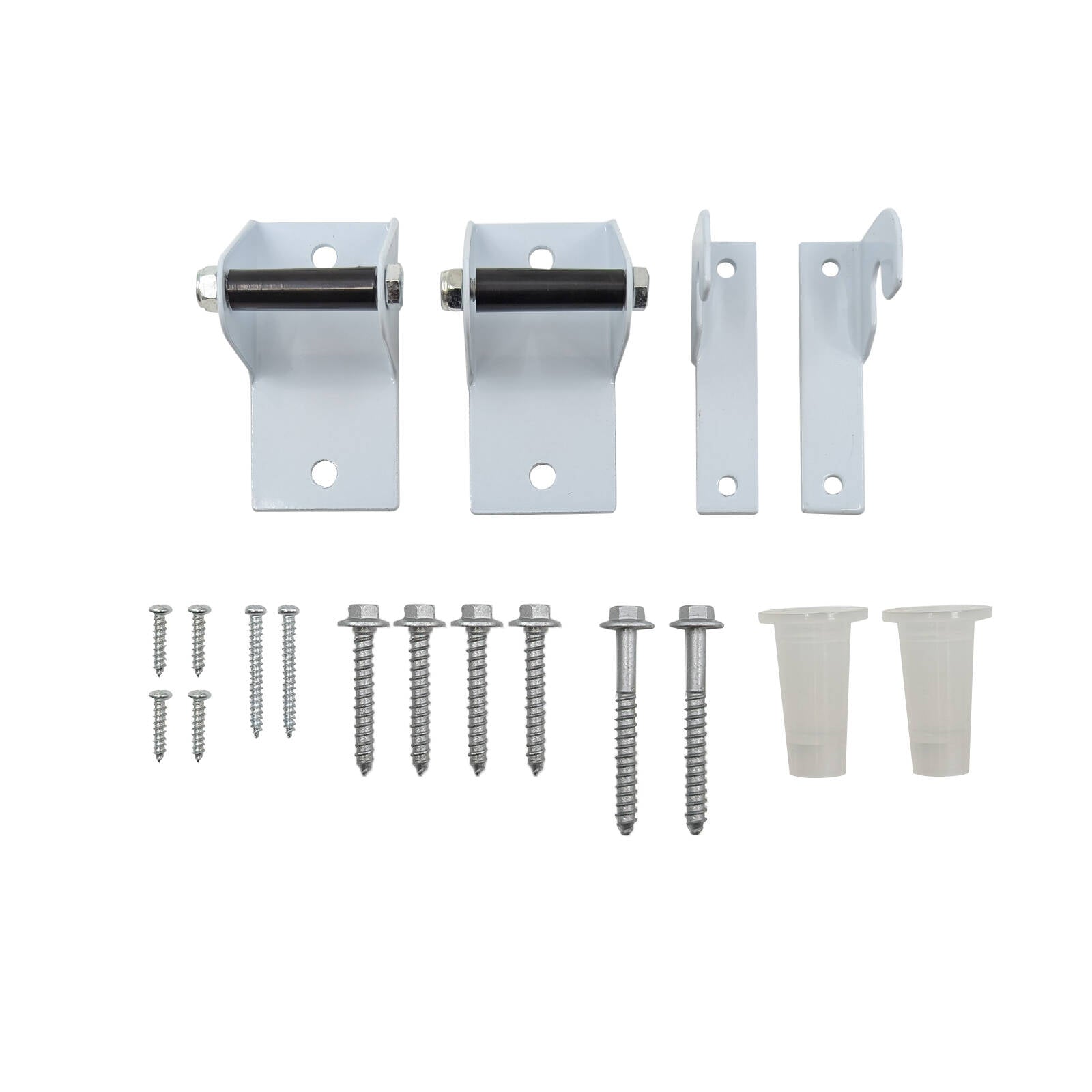 Carinya Universal Clothes Dryer Wall Mount Kit 2 Wall Brackets White Steel