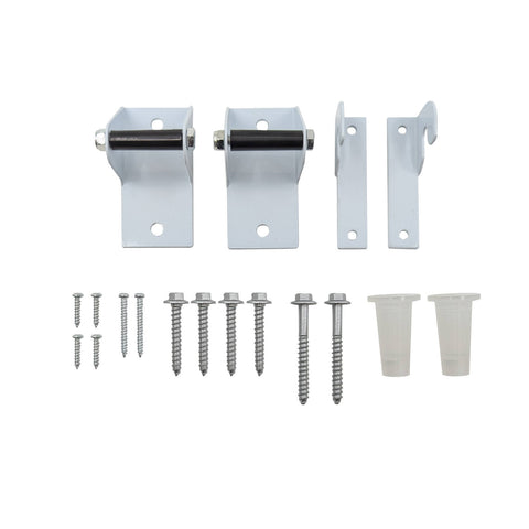 Carinya Universal Clothes Dryer Wall Mount Kit 2 Wall Brackets White Steel