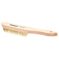 Trojan 4x15 Row Brass Wire Brush - Deburring & Rust Removal Tool - Brass - SuperSaverAU - view 1