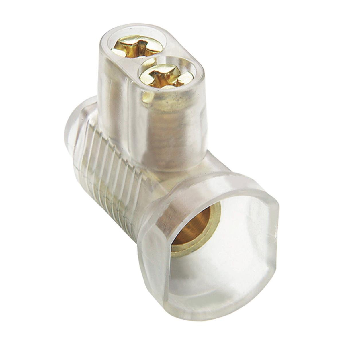 Deta Double Screw Connector 50 Pack - 15mm Polycarbonate - Earth Connection - SuperSaverAU - view 1