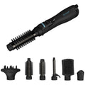 HoMedics Revamp Progloss Airstyle 6-in-1 hot air styling brush - black, 1200W, ionic jet - DR-1250-AU