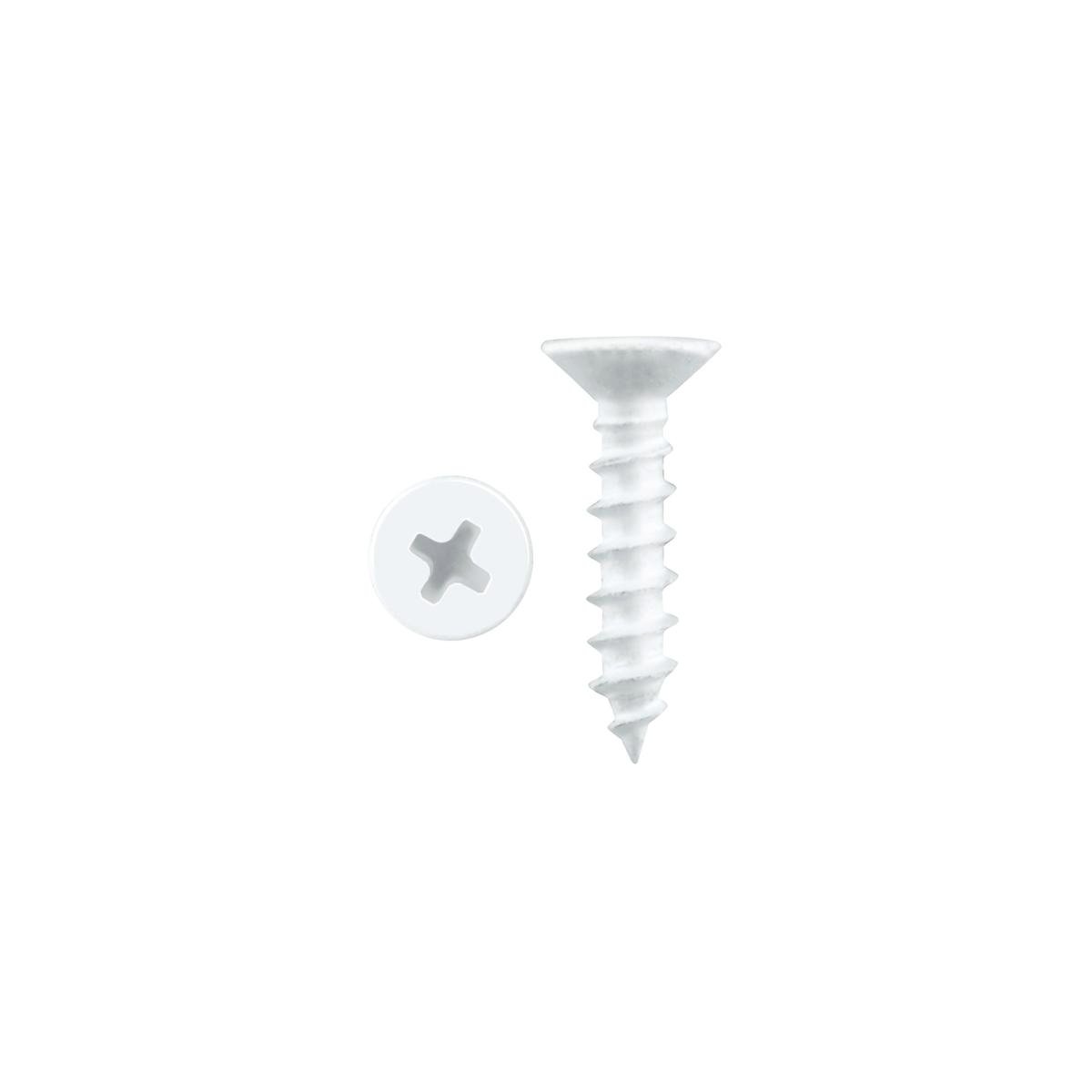 Pinnacle Countersunk Timber Screw 3.5 x 16mm White Metal 45 Pack - SuperSaverAU - view 1