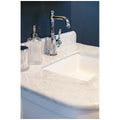 Turner Hastings Evara wall hung vanity - marble top, white, 3 tapholes - EV750-WH-3TH