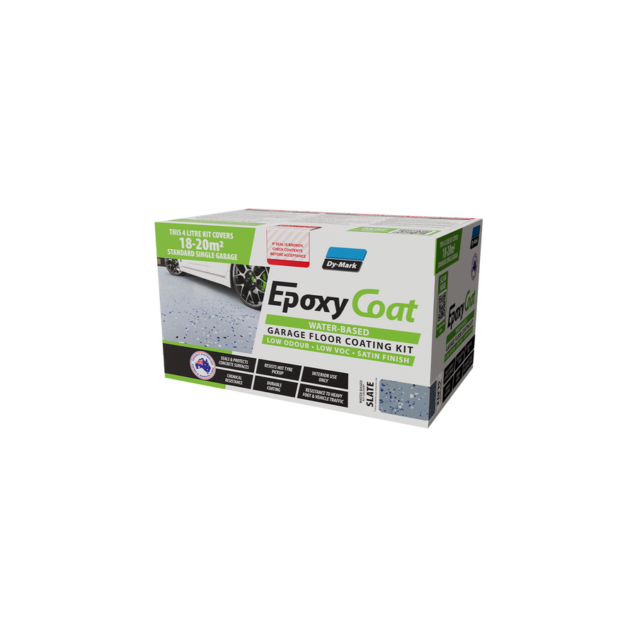 Dy-Mark Epoxy Coat 4L Water Based Garage Floor Kit - Grey - Satin Finish - SuperSaverAU - view 1