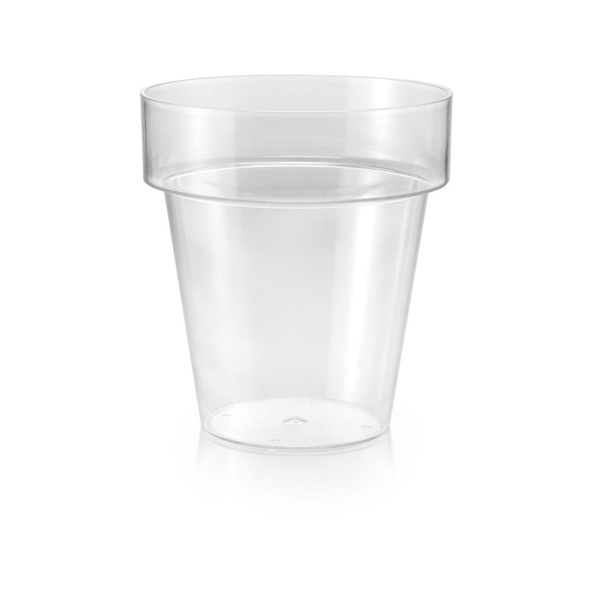 Eden Clear Planter 20cm Polypropylene Lightweight Durable Design - SuperSaverAU - view 1