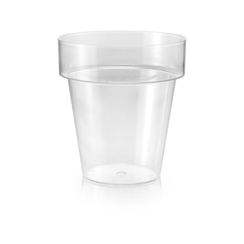 Eden Clear Planter 20cm Polypropylene Lightweight Durable Design - SuperSaverAU - view 1