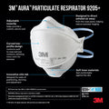 3M Aura Particulate Respirator - 3 Pack - SuperSaverAU - view 1