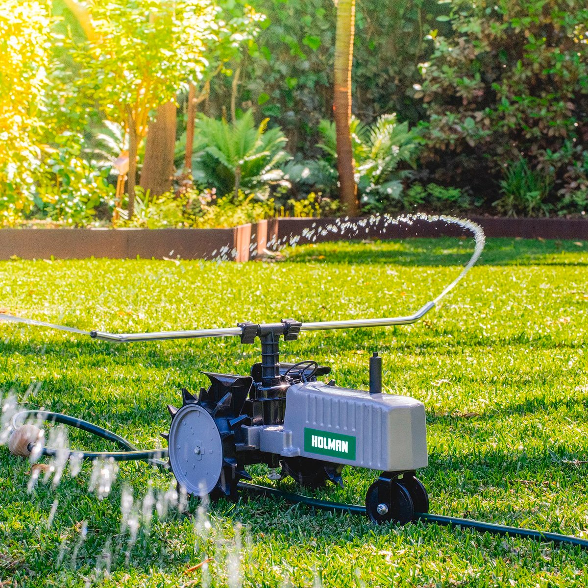 Holman Travelling Sprinkler - 1100m2 - Metal - Self-Propelled - SuperSaverAU - view 2