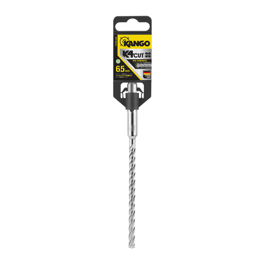 Kango 6.5mm x 165mm K4 SDS Plus Drill Bit for Concrete, Brick & Stone