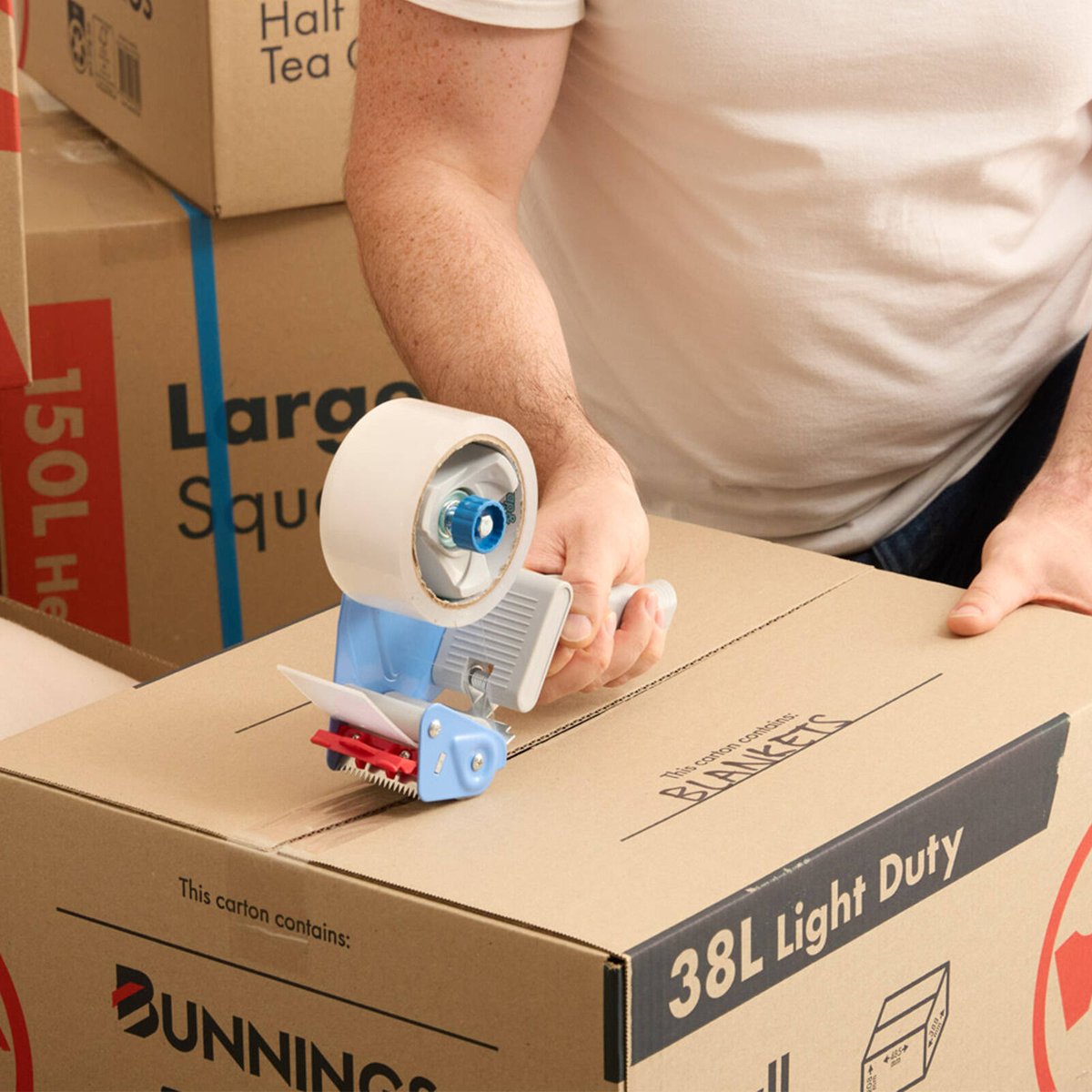 Wrap & Move Tape Dispenser - Packing Tape - 48mm x 50m - Ergonomic Design - SuperSaverAU - view 3