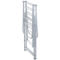 L.T. Williams A-Frame Aluminium Airer - 13m Drying Space, 19 Rails, Fold-Out Wings, Silver - 4615
