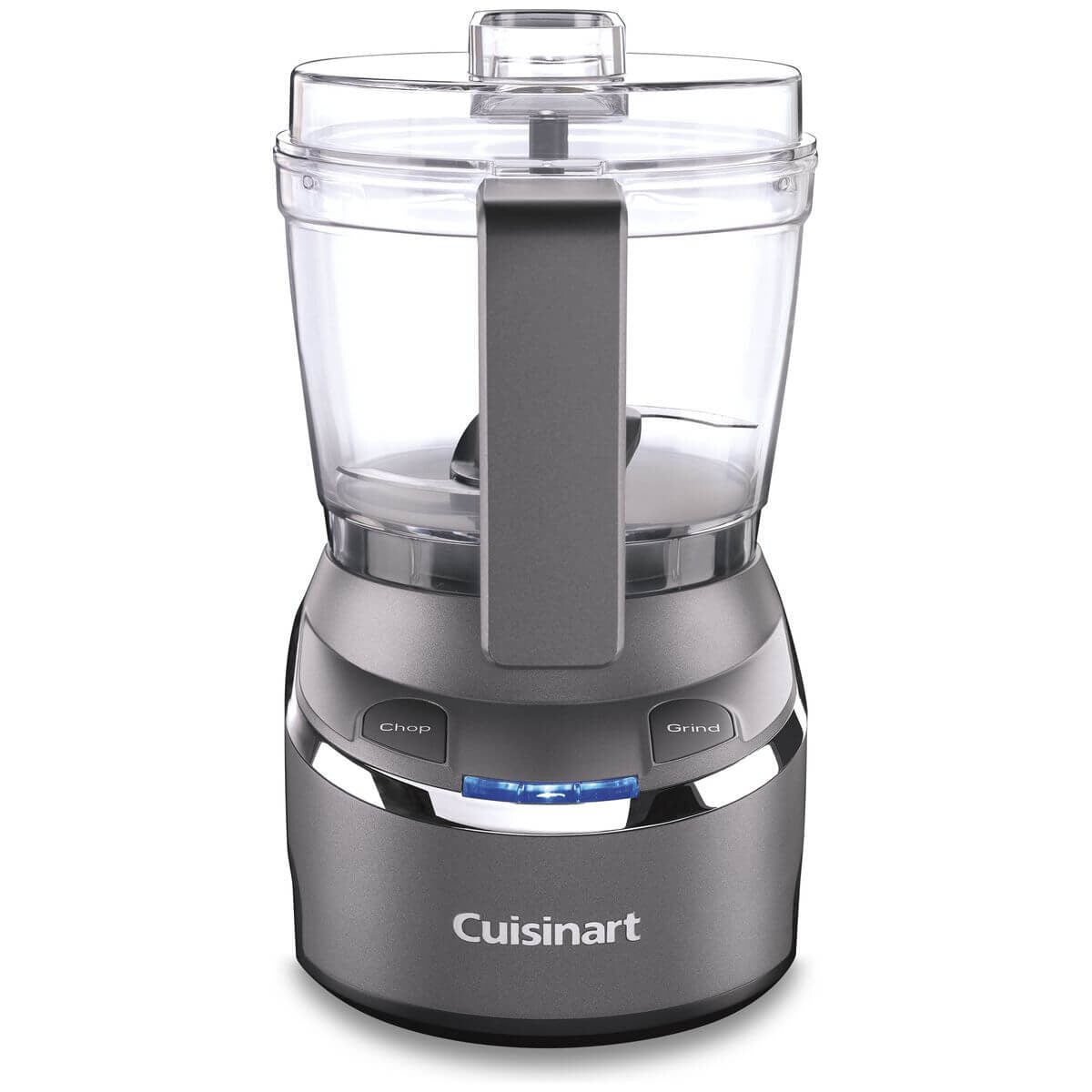 Cuisinart Cordless Mini Chopper - 7.4V Battery - Reversible Stainless Steel Blade - Grey - RMC-100XA