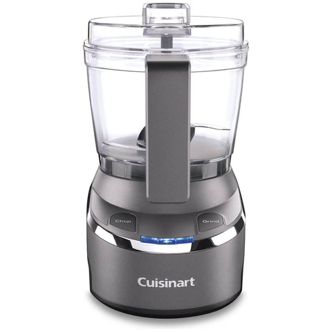 Cuisinart Cordless Mini Chopper - 7.4V Battery - Reversible Stainless Steel Blade - Grey - RMC-100XA