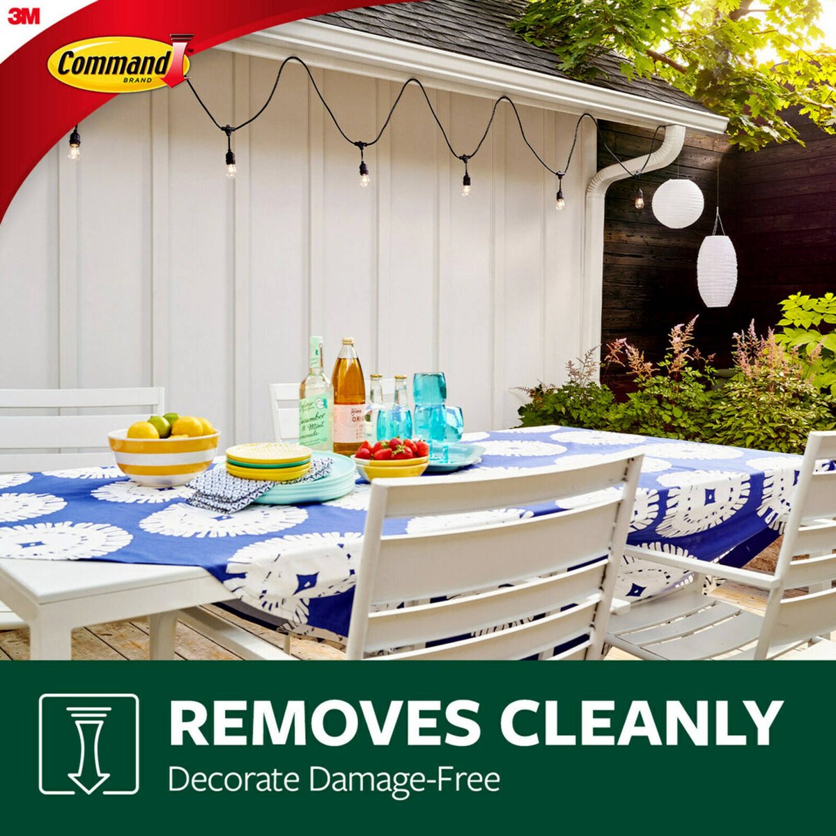 Command Outdoor Light Clips - Clear - 16 Clips & 20 Strips - Damage Free Decorating - 98.2mm x 171.45mm x 36.57mm - SuperSaverAU - view 4