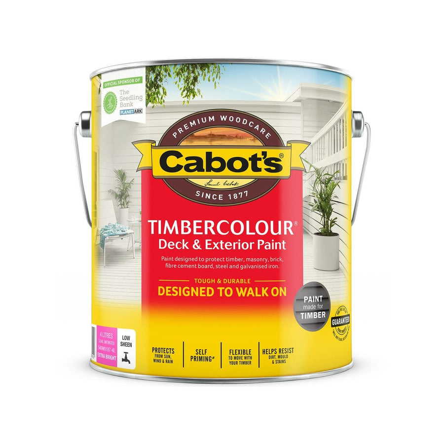 Cabot S Timbercolour Deck Paint 4L Water Based UV Protection - SuperSaverAU - view 1