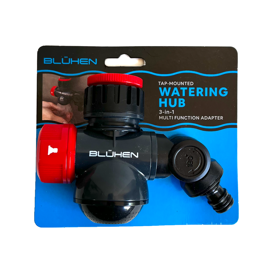 Bluhen 3 in 1 Mounted Tap Watering Hub - 112mm x 100mm x 50mm - Multifunctional - SuperSaverAU - view 1