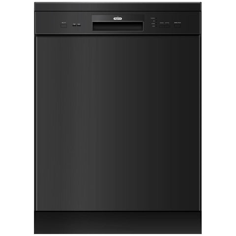 Mykin 60cm Freestanding Dishwasher - 12 Place Settings - Black - Four Wash Programs - MDW6004B
