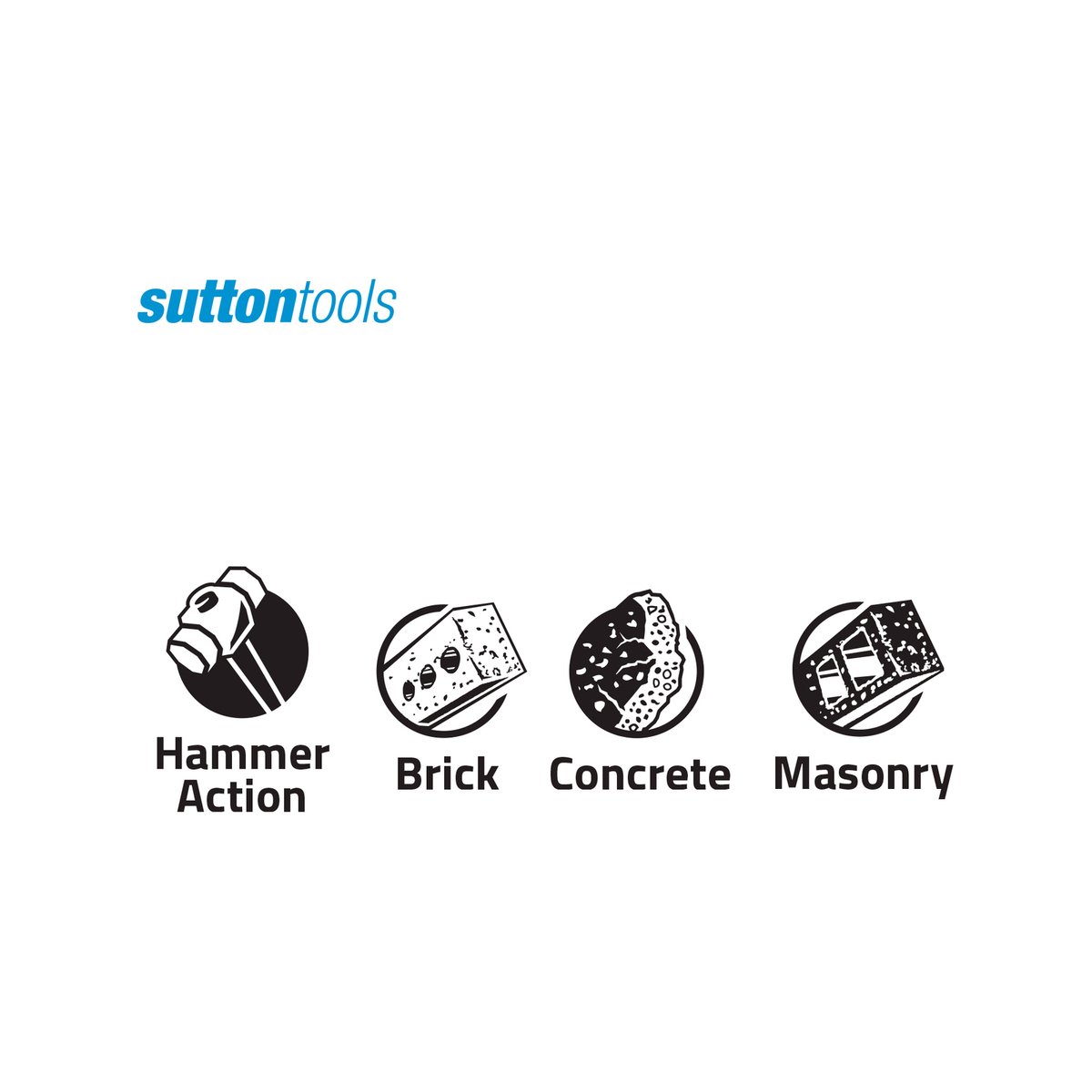 Sutton Tools Masonry Drill Bit - 25 x 160mm - Carbide Tip - Aggressive Drilling