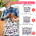 Egg Collecting Apron with Chicken Print - Medium (40 x 36 cm, 8 Pockets) - view 2