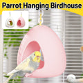 Egg Shaped Parrot Nest with Hanging Chain, 15 x 13.5 cm - White - view 2