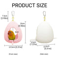 Egg Shaped Parrot Nest with Hanging Chain, 15 x 13.5 cm - White - view 4