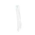 Elastic Cord with Adjustable Rubber Button - White Spiral Knot, 2 Pack