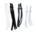 Elastic Cord with Adjustable Rubber Button - White Spiral Knot, 2 Pack - view 3