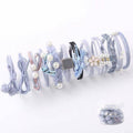 Elastic Hair Bands in Rubber for Ponytails - Blue