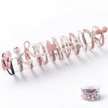 Elastic Hair Bands in Rubber for Ponytails - Pink