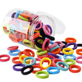 Elastic Hair Ties Seamless Rubber Bands, Assorted Colours, Pack of 200 - view 2
