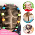 Elastic Hair Ties Seamless Rubber Bands, Assorted Colours, Pack of 200 - view 4