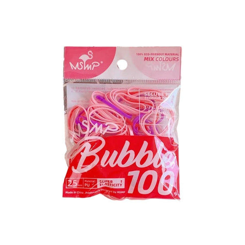 Elastic Rubber Hair Ties, Pack of 100 - Colour 7