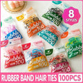 Elastic Rubber Hair Ties, Pack of 100 - Colour 7 - view 2