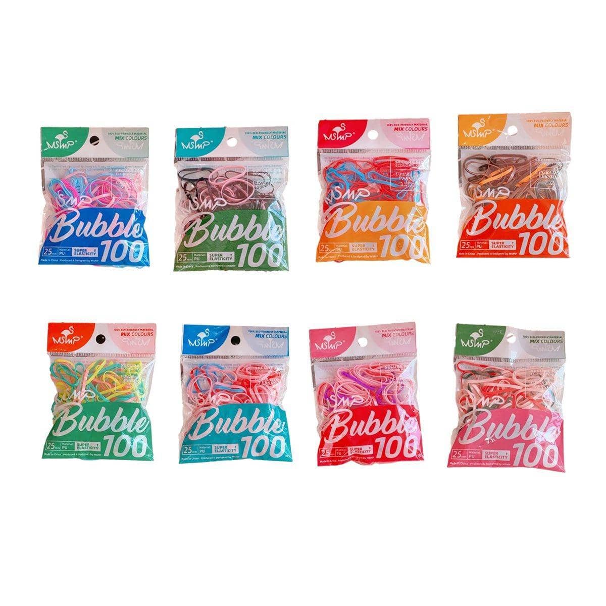 Elastic Rubber Hair Ties, Pack of 100 - Colour 7 - view 3