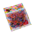 Elastic Rubber Hair Ties, Pack of 400 - Multicolour Mix