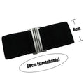 Elastic Waist Belt for Women with Metal Buckle - White - view 5