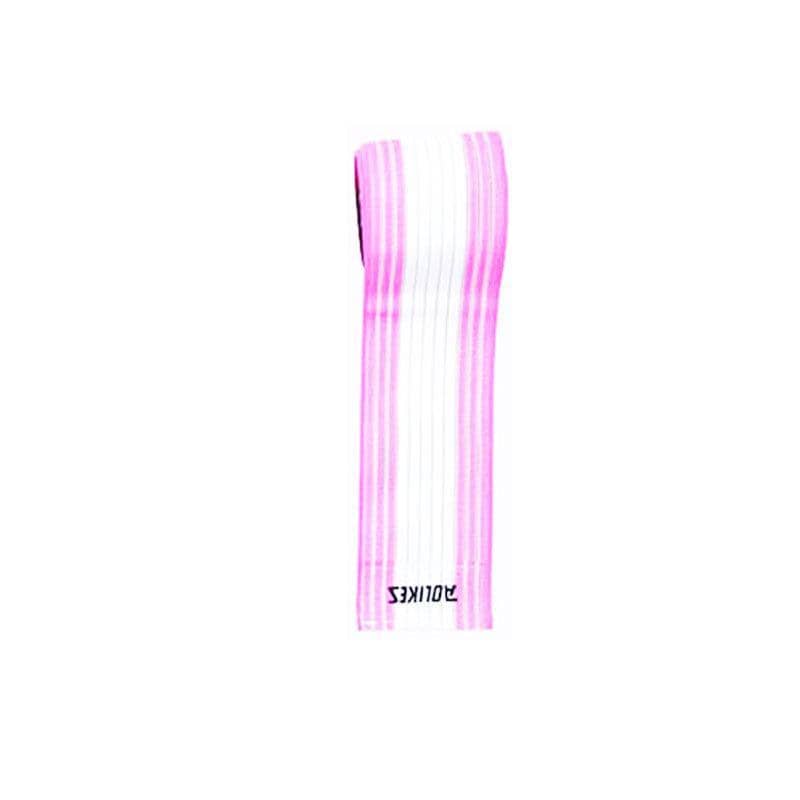 Elastic Wrist Support Band for Gym and Sports - White and Pink